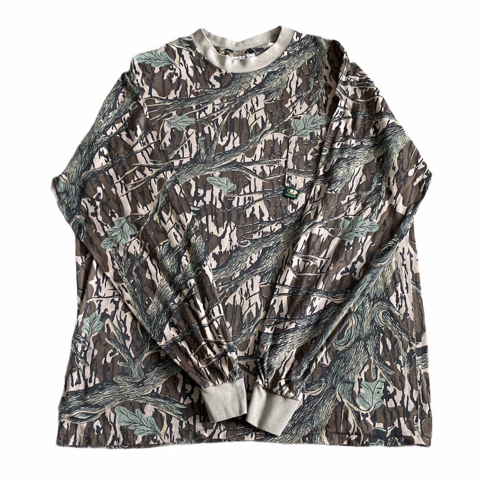 Mossy Oak Mens Camo Long Sleeve Shirt XL
